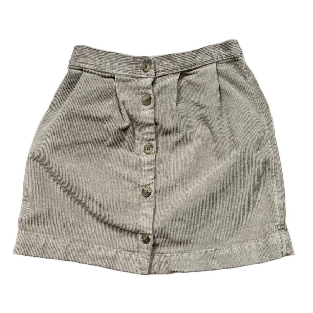 H&M Taupe Corduroy Skirt